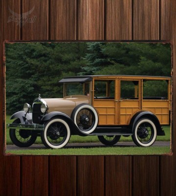 Металлическая табличка Ford Model A Woody Station Wagon (150А)